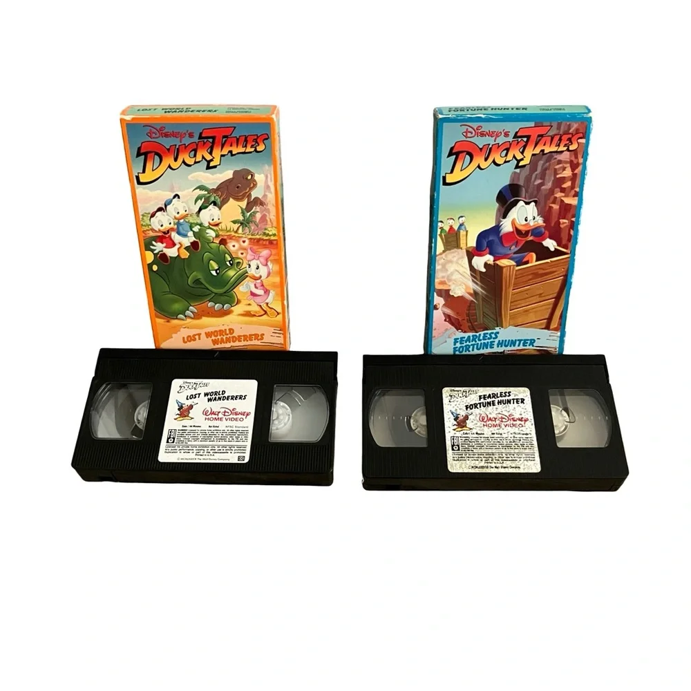 Disney DuckTales VHS Set with Blue, Yellow, Red, and Green Covers - Picture 9 of 10